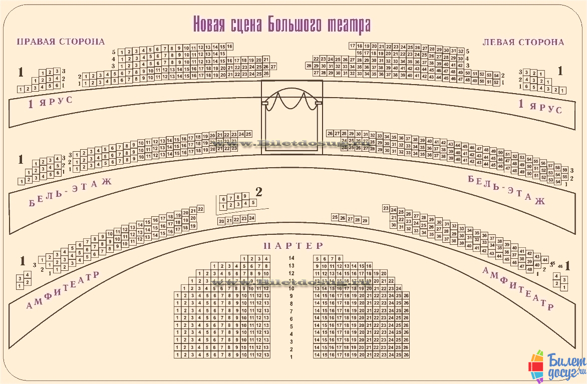 Схема Большой театр